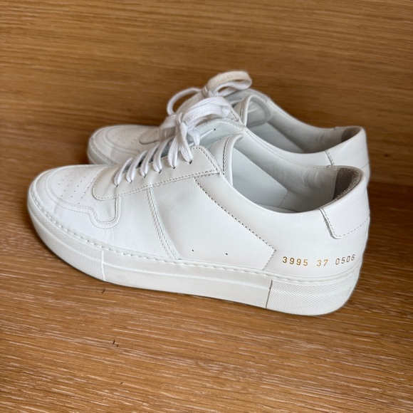 Woman Common Projects Leather BBall Sneakers - Picture 7 of 8